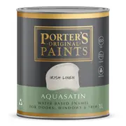 Porter's 1L Irish Linen Aquasatin Enamel Washable Paint