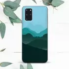 Abstract Mountains Green Blue Case For Samsung Note 20 S20 S21 S22 S23 S24 FE