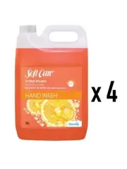 20 Litre | Soft Care | Citrus Splash | Anti-Bacterial Soap | HAND WASH | 4 x 5L