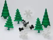 Evergreen / Dress It Up Holiday Collection / Snowmen ~ Snowflakes ~ Trees