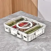 Fridge Organizer, Refrigerator Storage Container, Fruit Container for Fridge, Refrigerator Food Storage Containers with Lid, Stackable Refrigerator Organizer Bins for Snacks, Fruit, Vegetables, Meat,