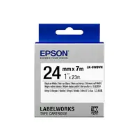 在飛比找樂天市場購物網優惠-EPSON 耐久型系列 LK-6WBVN 白底黑字 24mm