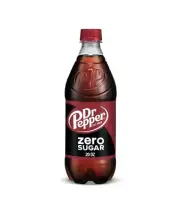 (3) DR PEPPER Zero Sugar Soda Pop 20 Oz Bottles Dr. Pepper Soft Drink