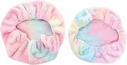 Fonowx Flexible Toilet Seat Cover for Easy Setup in Bathrooms, Pink Purple Blue, as described