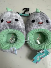 Official Squishmallow Slippers Kids Size 11/12 Shark