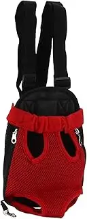 Portable Breathable Pet Chest Backpack for Hiking Travel with Adjustable Straps for Small Dogs or Cats (M)