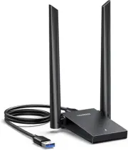 AX1800 Wifi Adapter Dual Band USB 3.0 Wifi 6 Adaptor with 5Dbi High Gain Dual An