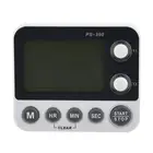 Versatile Dual Line Digital Kitchen Timer Loud Alarm CountUp Stopwatch