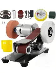 Mini Belt Sander Electric Bench Polisher Grinding Machine Polisher Grinder DIY