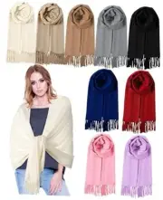 9 Pcs Womens Scarf Pashmina Shawls and Wraps for Evening Dresses Bright Colors
