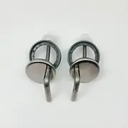 Universal Toilet Seat Hinge Replacement Kit - Stainless Steel Bathroom Accessories With Screws - 2 Pcs