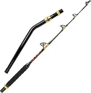 Bent But Fishing Rods Saltwater, BETTER LEADER Deep Sea Fishing Pole with Swivel Tip for Offshore and Big Game Fishing (80-130lb)