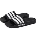 adidas Adilette Shower Slides - Core Black/Cloud White/Core Black, US 13