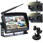 Digital Wireless 7" DVR Monitor 2x Solar Panel Magnetic Reversing Camera Trailer
