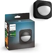 Philips Hue Outdoor Motion Sensor. Smart Lighting Accessory for Outdoor Light Control. Patio, Terrace, Garden, Black