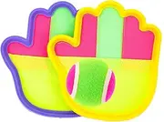ORFOFE 1Set Outdoor Toss and Catch Ball for Lightweight Racket and Ball Game for Parent Fun Improves Hand Eye Coordination and Easy to Carry for Outdoor Play