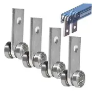 2 Wheel Trolley Assembly Rollers Two Bearing Trolley Assembly for 1 Pack of 4