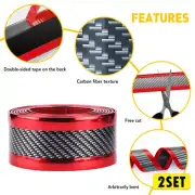2set Red Car Guard Bumper Sticker Decal Door Sill Plate Scuff Anti Scratch Car P (for: Fiat)
