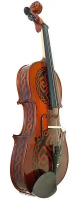 Celtic Love Viola w/Black Swarovski Crystal Tuner w Bow Case Rosin Strings all s