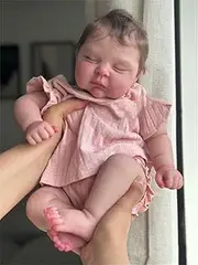 Anano Baby Reborn Doll Full Silicone Realistic Baby Doll with Veins 20 Inch Reborn Baby Full Silicone Lifelike Boy Newborn Baby Doll Waterproof for Children from 3 Years