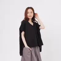 在飛比找誠品線上優惠-好我 so that's me Vicky夏日V領棉質寬上衣