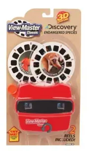 View Master Classic Viewer Discovery Kids + 2 Reels Endangered Species NEW