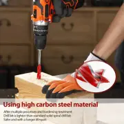 8Pcs Wood Auger Drill Bit High Carbon Steel Cut Drilling Bit Non Slip Easy grdaB