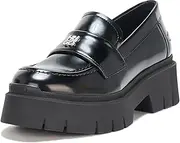 [HUGO] Women's Kris Chunky Platform Leather Loafer
