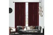 Damask Blockout Pinch Pleat Curtains Domino