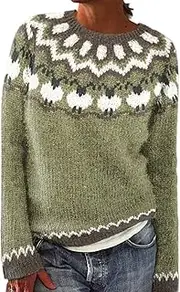 Valtorixia Women Long Sleeve Retro Lightweight Pullover Cashmere Sweater Knitted Sweater Vintage Long Sleeve (color-30,XX-Large)