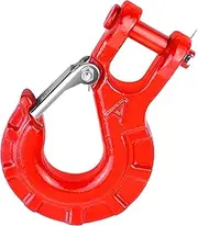 3/8Inch Clevis Slip Hook,Grade70 Hook with Latches, Clevis Rigging Tow Winch Trailer for Transport Capacity