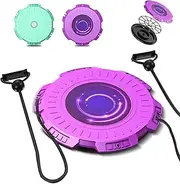 Massage Waist Twisting Board with Pull Rope, Equipped with 2 Tension Ropes, Bidirectional Rotation, Non-Slip and Stable, for Male and Female Core Trainin Belly Fat