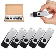 [TOPESEL] USB Flash Drive 5 Pack 32GB USB 3.0 Memory Stick Thumb Drives (32GB, 5PCS, Black)