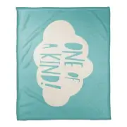 Creative Products One of a Kind Blue Cloud 50 x 60 Coral Fleece Blanket