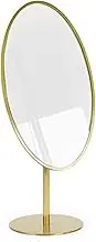 Cosmetic Mirror Desktop Vanity Mirror Desktop Jewelry Vanity Mirror Single-Sided Mirror Bedroom Bathroom Vanity Vanity Mirror,Stainless Steel Jewelry Store Counter Dedicated Make Up Mirrors,B