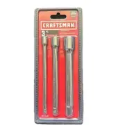CRAFTSMAN 3pc Extension Set - 1/4'', 3/8'', & 1/2'' Drive - CMMT34533