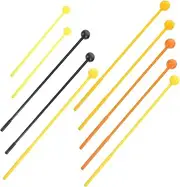 LALADEFIEE 10pcs Professional Drum Mallets Plastic Drumsticks For Kids And Adults Suitable For Xylophone Glockenspiel Mallets Sticks