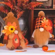 2 Pack Christmas Gnomes Decorations Faceless Doll Ornaments Christmas Doll Decor