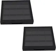 Ipetboom 2pcs Lipstick Sub Package Trays Compact Blusher Box for Travel Eyeshadow Case Refillable Cosmetics Sub Container
