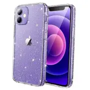 Glitter Case for iPhone 12/12 Pro, 6.1-Inch, Bling Sparkle Shockproof Clear
