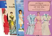 4 Vtg Paper Doll Books 1890's Fashion Edwardian Victorian Harpers Bazar G W Bush