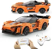 Technic RC Car Building Set, Two Modes of Control Race Car, Orange STEM Sports Model Car Kits Toys Gifts for Boys Kids Age 8-12(295 pcs)