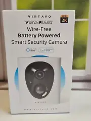 virtavo VistaFlask 2K Security Cameras Wireless Outdoor, Battery Powered, AI...