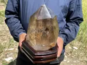 9.83LB Natural colorful Crystal Ghost Phantom Quartz Crystal Point Tower Mineral