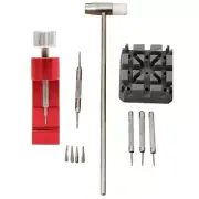 11Pcs/Set Watch Repair Link Tool Hammer Pins Strap Holder acelet Chain