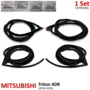 Set 4dr Door Rubber Seal Weatherstrip For Mitsubishi L200 Triton 4Dr '16 '20