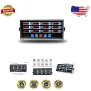 Commercial 12 Channel Digital Kitchen Timer - Loud Alarm & Stainless Steel