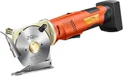SUZLAZYR Electric Rotary Fabric Cutter Cordless Electric Scissor Fabric Shear 1400Rpm Blade Rotating Speed for Cloth/Paper/Carpet/Leather Cutting,90mm 2000ma