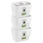3x 10PK Lemon & Lime Clear Reusable 1.5L Food Storage Container Rectangle w/ Lid