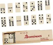 Hohopeti 1 Set Modern Dominoes for Educational Play Lightweight Travel Dominoes for Family Gatherings Developing Logical Thinking and Creativity